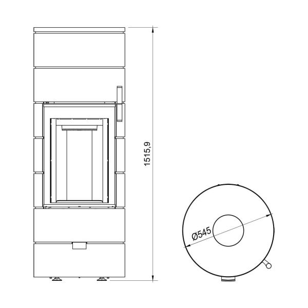 Kaminofen Cera Design Rondotherm Titan Midi Kaufen Ofen De