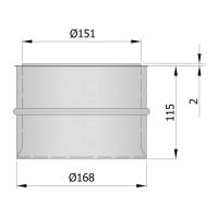 Ofenrohr Wandfutter 160 mm jetzt günstig einkaufen ofen de