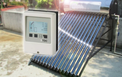 Solarthermie auf Dach und Solarregler