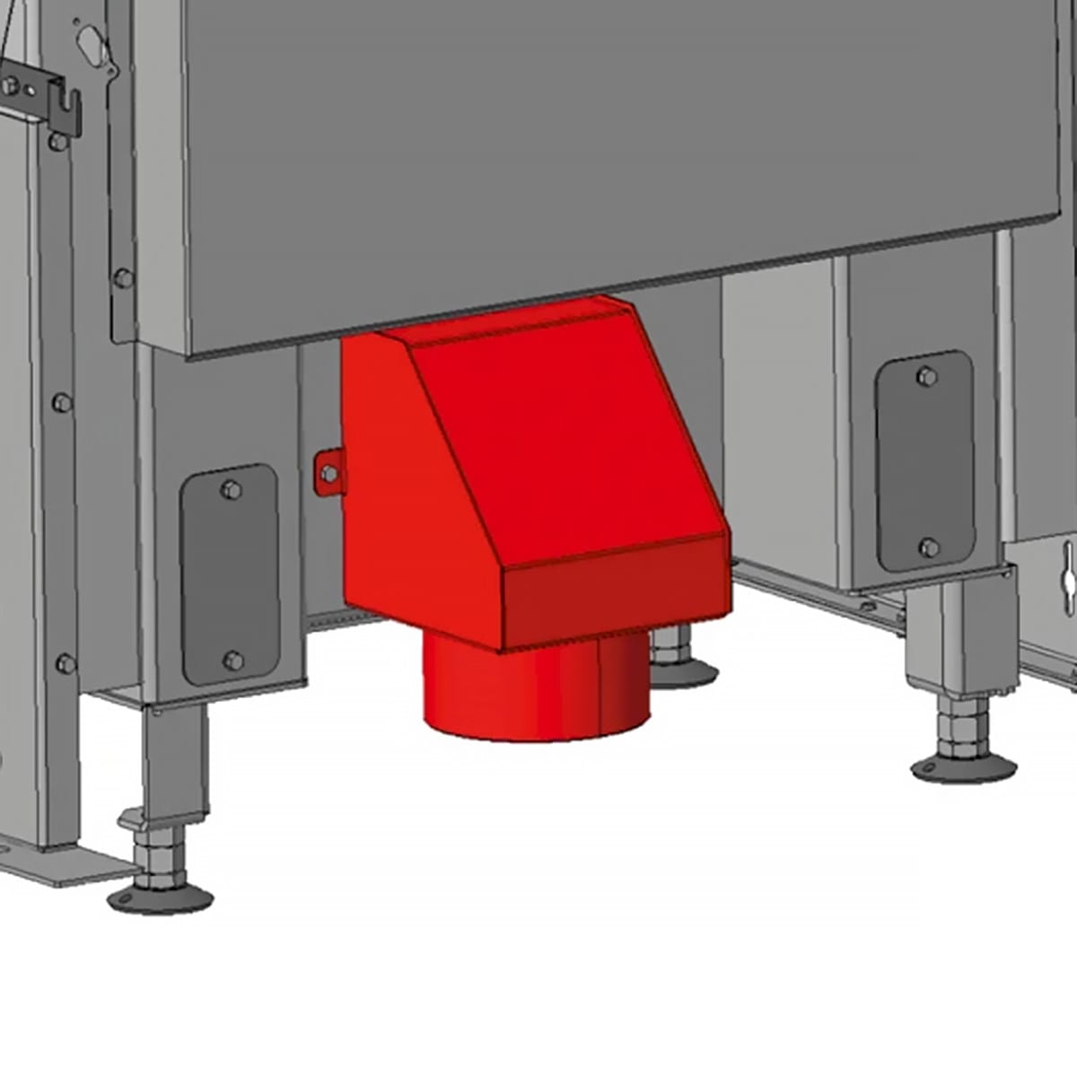 Neocube-Verbrennungsluft-Adapter-unten