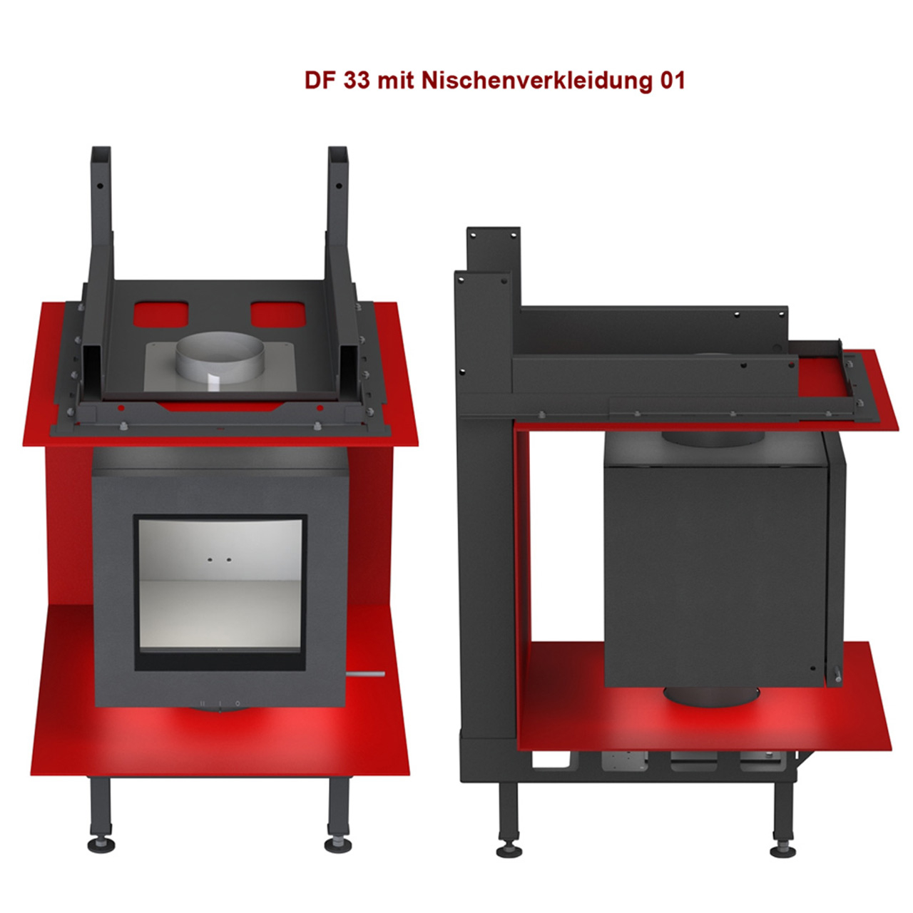 Kachelofeneinsatz Brunner Df Drehfeuer 33 Doppelglasscheibe 6 Kw