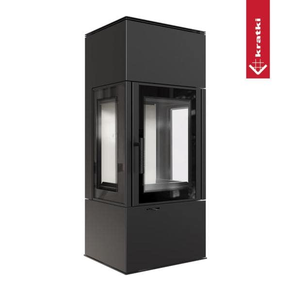 Kaminofen Kratki Thor/View 8 kW, 3-seitiges Sichtglas