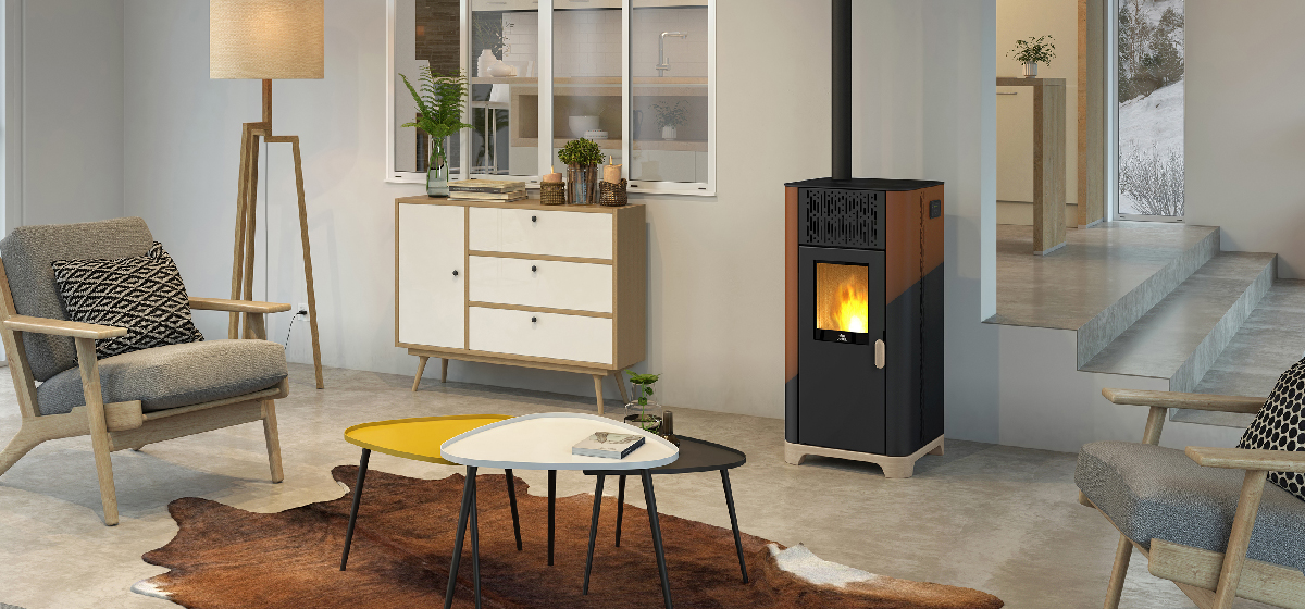 Pelletofen Jotul PF 733 Montagebeispiel