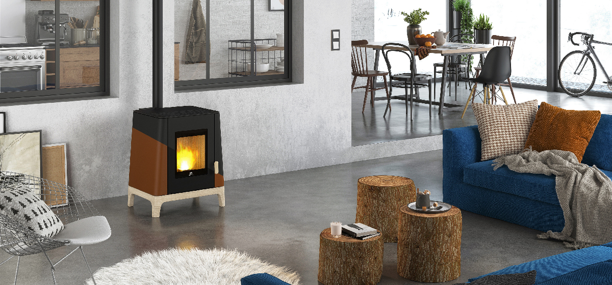 Pelletofen Jotul PF 500 Montagebeispiel