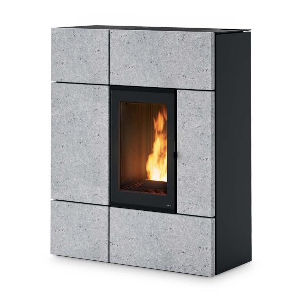 Pelletofen MCZ Stream Comfort Air 12 M1+ 11,9 kW, Naturstein Serpentino